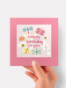 Birthday Butterfly - 5 x 5" Birthday Card