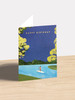 Birthday Paddle Board - 5 x 7" Birthday Card