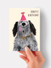 Birthday Spaniel - 4 x 6" Birthday Card