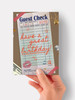 Guest Check - 4.5 x 6.25 Birthday Card