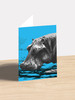 Hippo Mom and Baby - 4.5 x 6.25 Card