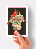 Cardinal Ornaments - 4.5 x 6.25 Christmas Card