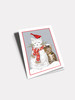 Cat and Snowman - 4.5 x 6.25 Christmas Card
