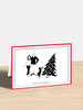 Cat Toys - 5" x 7" Christmas Cartoon Card