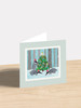 Christmas Badgers - 6 x 6 Christmas Art Card