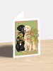 Dog Branch - 4.5 x 6.25 Christmas Card