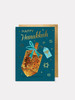 Hanukkah Dreidle - 4.5 x 6.25 Christmas Card