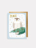 Peace Owl - 4.5 x 6.25 Christmas Card