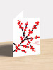 Red Berries - 4.5 x 6.25" Christmas Card