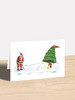Santa Golf - 4.5” x 6.25” Christmas Card