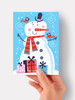 Snowman in Scarf - 4.5 x 6.4 Christmas Card