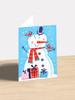 Snowman in Scarf - 4.5 x 6.4 Christmas Card