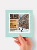 Street Corner - 6 x 6 Christmas Art Card