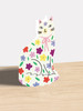 Floral Sitting Kitty | All Occasions Card | Kitty Kenda