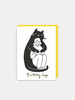 Giant Cat Birthday Hugs | Birthday Card | Kitty Kenda