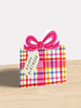 Gingham Birthday Bow | Birthday Card | Kitty Kenda