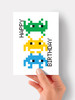 Invader Stack | Birthday Card | Dicky Bird