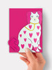 Loveheart Pottery Dog | All Occasions Card | Kitty Kenda