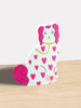 Loveheart Pottery Dog | All Occasions Card | Kitty Kenda