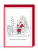 Jewish Boy On Santa's Lap | New Yorker Christmas Cartoon Card