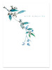 S - Blue Florals | General Greeting Card | Woodmansterne