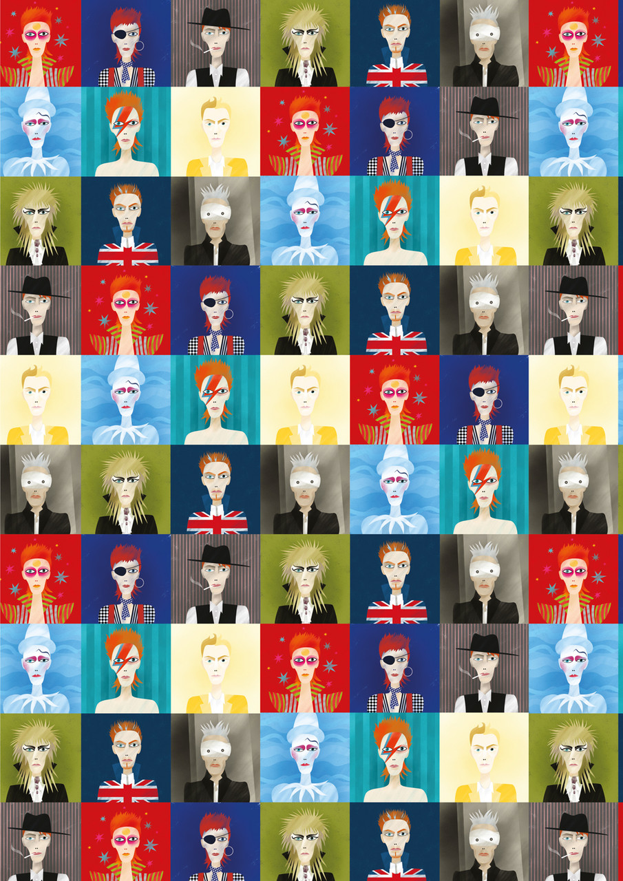 David Bowie 'Changes' - Everyday Wrapping Paper - Nelson Line