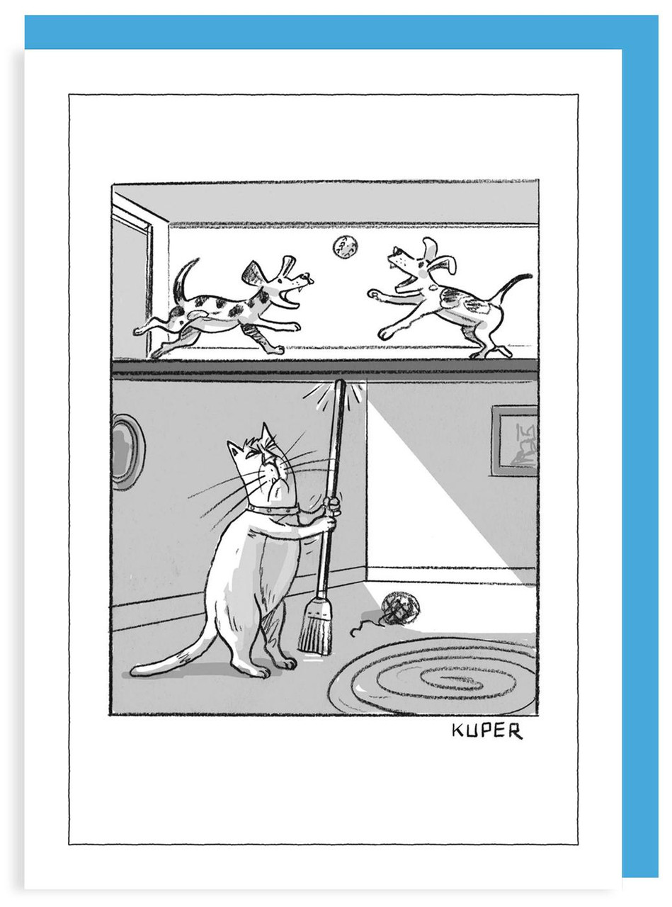 NOISY DOGS - 5 x 7 NEW YORKER CARTOON CARD - Nelson Line