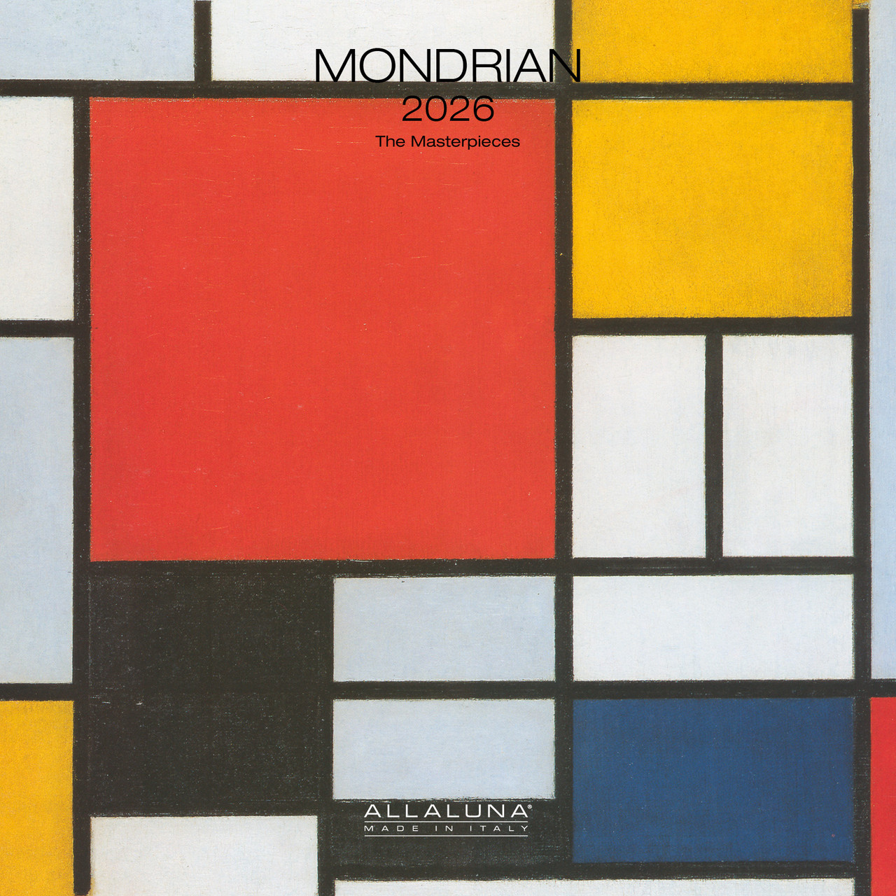 MONDRIAN - 12 x 12 WALL CALENDAR - Nelson Line