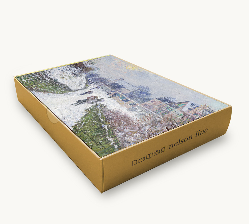 BLVD. ST. DENIS, ARGENTEUIL IN WINTER - MUSEUM CARD - Nelson Line