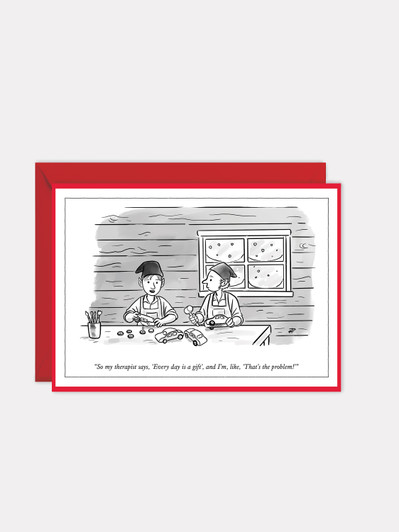 Elf Therapy | New Yorker Christmas Card