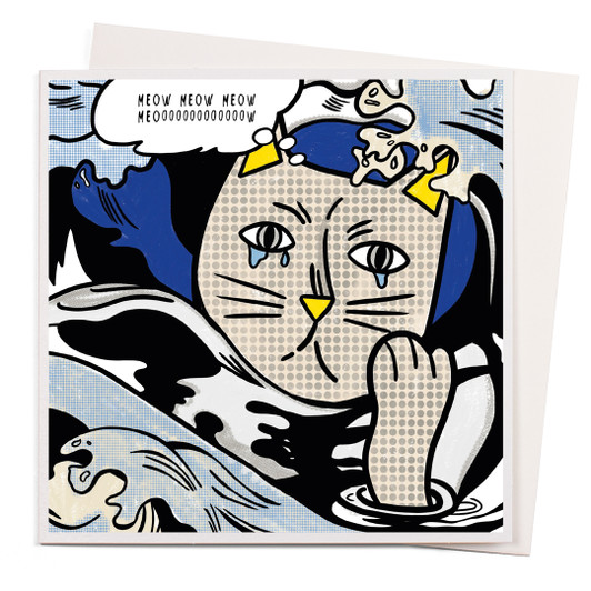 VINCENT'S CAT - 6 x 6 NIASKI CARD - Nelson Line