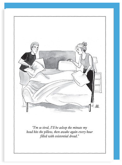 Head Hits The Pillow | New Yorker Card