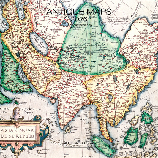 ANTIQUE MAPS - 12 x 12 WALL CALENDAR