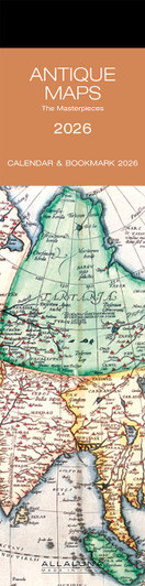 ANTIQUE MAPS - 2 x 8 BOOKMARK CALENDAR