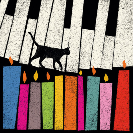 HB - CAT ON A HOT TIN ROOF - 6 x 6" CARD