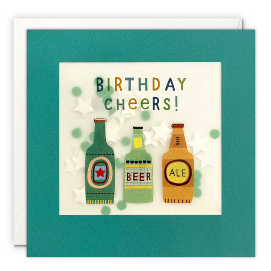 HB - BIRTHDAY CHEERS! - 5 x 5" SHAKIES CARD