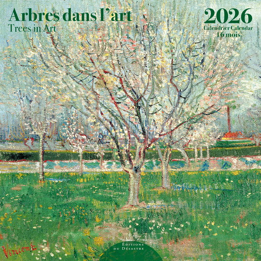 ARBRES DANS L'ART / TREES IN ART - 12 x 12 WALL CALENDAR