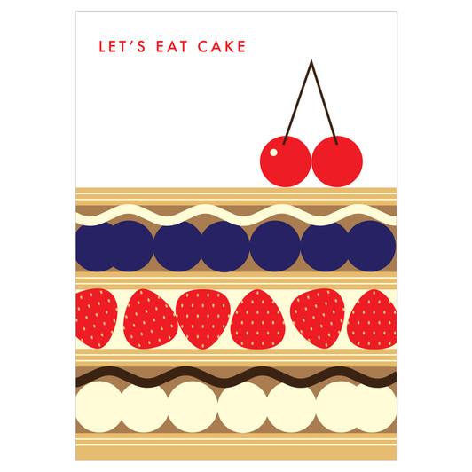 Let's Eat Cake | General Greeting Card | Nelson Line Studio