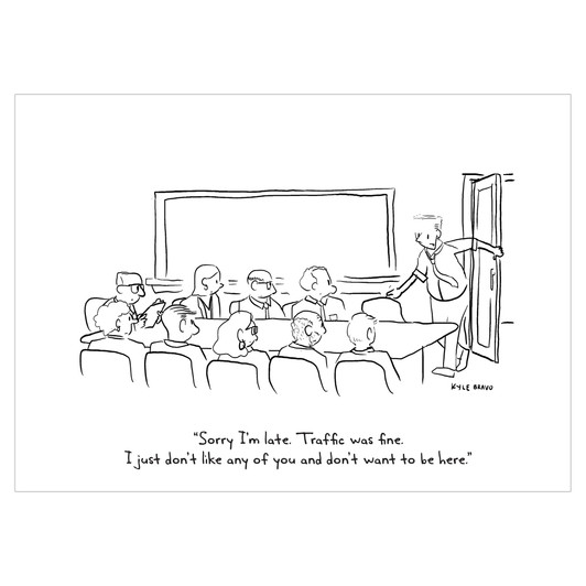 Sorry I'm Late - Cartoon Collection | General Greeting Card | Nelson Line Studio