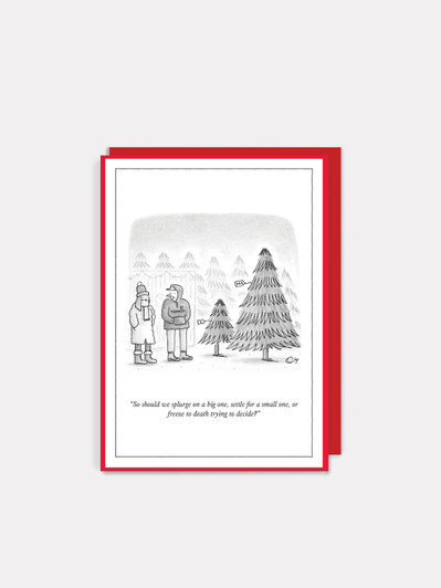 Trying To Decide | New Yorker Christmas Card