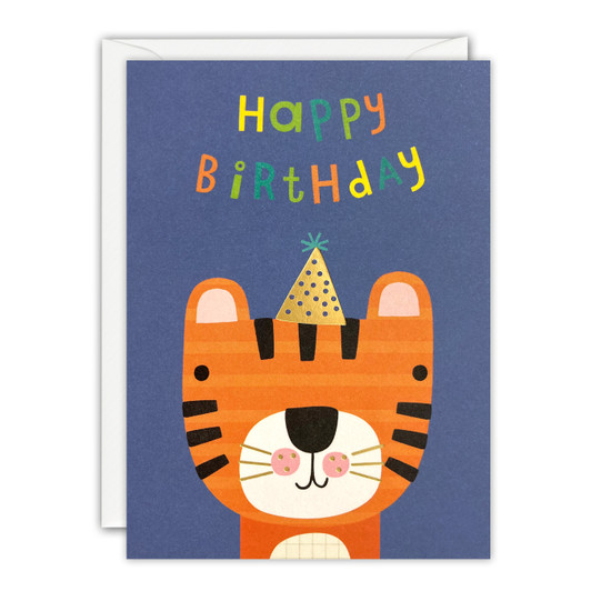 BIRTHDAY TIGER - 3.75 x 5" MINNOWS CARD