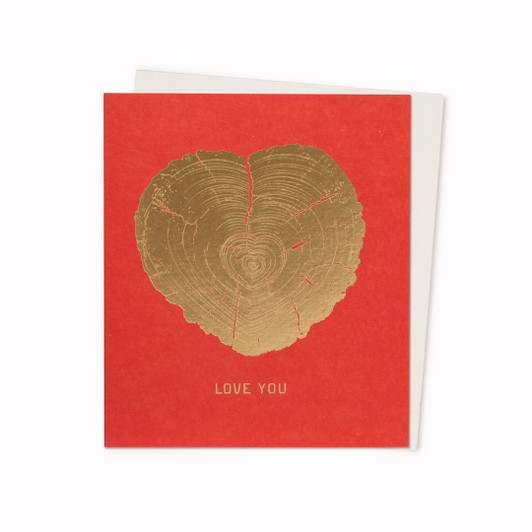 HEART WOOD - 4.5 x 5.25 LOVE CARD