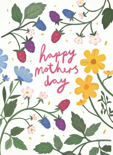 WILD FLOWERS - 5 x 7" MOTHER'S DAY CARD