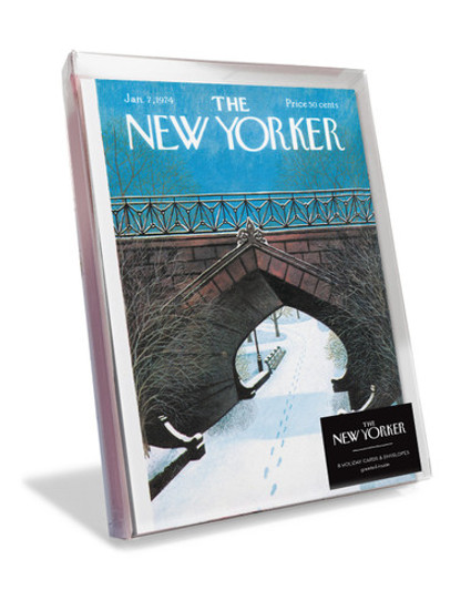 TRACKS IN CENTRAL PARK SNOW - 5x7 NEW YORKER COVER - 8/BOX
