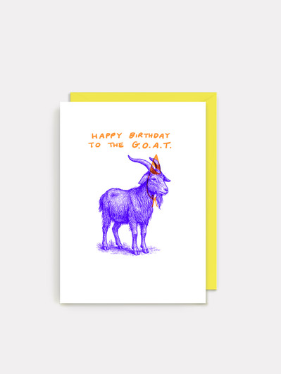 Birthday Goat | Birthday Greeting Card | Jolly Awesome