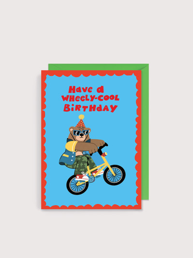 Birthday Wheelie | Birthday Greeting Card | Jolly Awesome