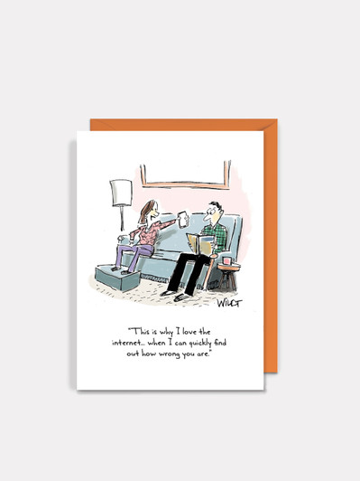 Love Internet | Blank Greeting Card | Cartoon Collection