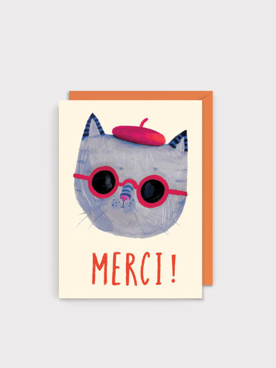 Merci Cat | Thank You Greeting Card | Charley Rabbit