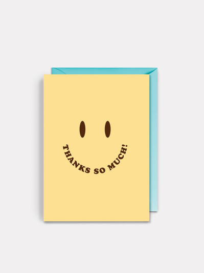 Thanks So Much - 4.5 x 6.25" Thank You Card