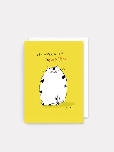 Thinking Of You Cat | General Greeting Card | Art Press